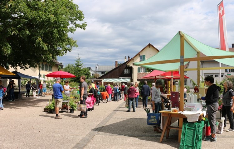 Der Sicherheit wegen wurden die Marktstände umgestellt und auf Bewegungsfreiheit geachtet. Der Sicherheit wegen wurden die Marktstände umgestellt und auf Bewegungsfreiheit geachtet.