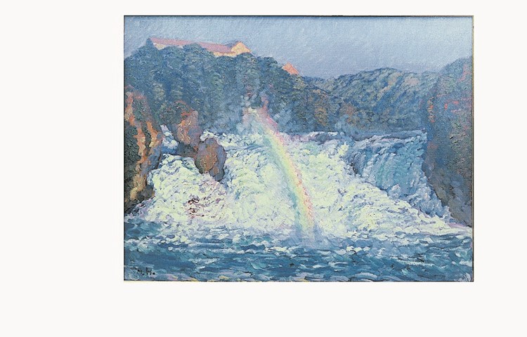 "Rheinfall mit Regenbogen" "Rheinfall mit Regenbogen"