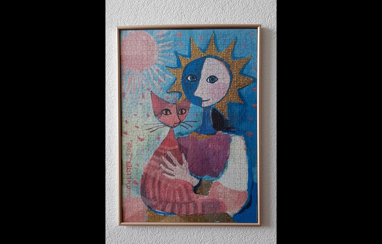 Auch Ursula Granacher puzzlet leidenschaftlich gerne.