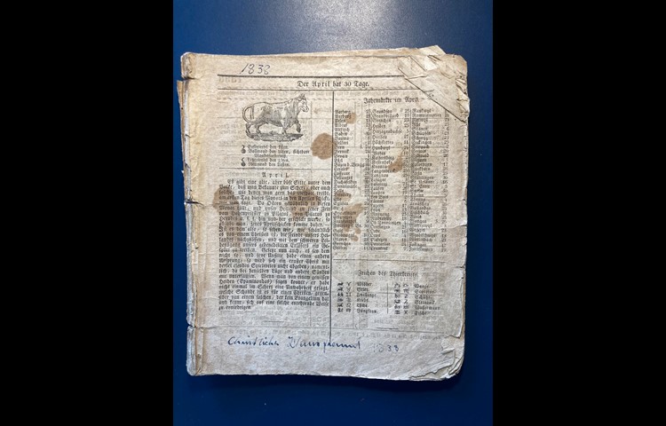 Im vermutlich in St. Gallen verlegten "Christliche(n) Hausfreund" von 1838 hat jeder Beitrag eine ausgesprochen religiös-moralische Botschaft. Dieses Heft wird im Hauptartikel in der "AZ" nicht besprochen. In der Ausgabe vom 30.3.2021 wurde der Inhalt von Bild 1 bereits zitiert, im Artikel über die Herkunft des Aprilscherzes.