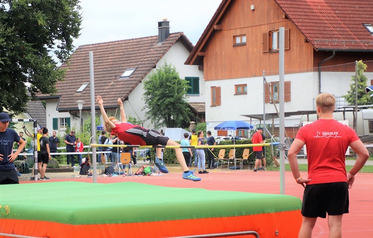 Hier scheint die Latte gerade zu fallen, doch ansonsten meisterte der Jugi-Wyländer sämtliche Hürden. Hier scheint die Latte gerade zu fallen, doch ansonsten meisterte der Jugi-Wyländer sämtliche Hürden.