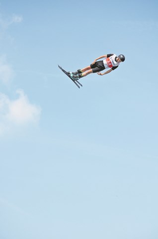 Pirmin Werner zeigte 15 Meter hohe Sprünge mit mehreren Salti und Drehungen.