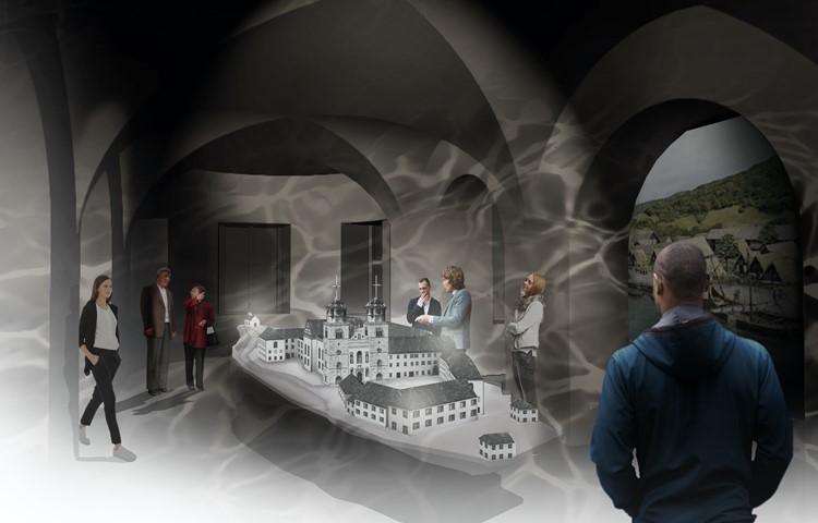 Museum oder Hotel? Diese und weitere  Visualisierungen geben einen ersten Eindruck, wie ein Museum in den historischen Mauern des Klosters Rheinau aussehen könnte. Museum oder Hotel? Diese und weitere  Visualisierungen geben einen ersten Eindruck, wie ein Museum in den historischen Mauern des Klosters Rheinau aussehen könnte.
