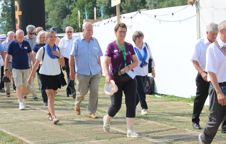 OK-Präsidentin Barbara Nägeli unterwegs an «ihrem» KTF Wyland 2023 in Dägerlen. OK-Präsidentin Barbara Nägeli unterwegs an «ihrem» KTF Wyland 2023 in Dägerlen.