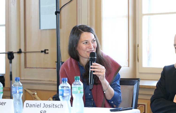 In der ersten Runde diskutierten Tiana Moser (GLP, Zürich)... In der ersten Runde diskutierten Tiana Moser (GLP, Zürich)...
