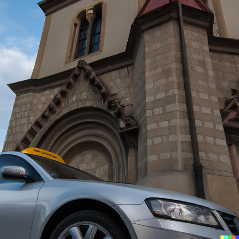 Bald können sich Fromme in die Kirche chauffieren lassen: Das Kirchentaxi fährt auf Abruf.