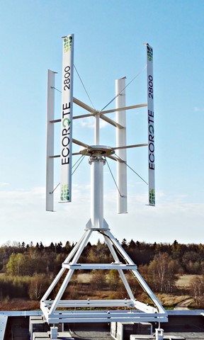 Die «Ecorote 2800» der gleichnamigen polnischen Firma, hier auf einem Dachträger installiert. In Adlikon würde sie auf einem Mast stehen. Die «Ecorote 2800» der gleichnamigen polnischen Firma, hier auf einem Dachträger installiert. In Adlikon würde sie auf einem Mast stehen.