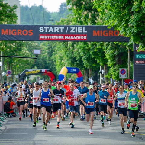 Ein letztes Mal Winterthur Marathon: Ab dem nächsten Jahr ändern sich der Name und die Distanzen. Ein letztes Mal Winterthur Marathon: Ab dem nächsten Jahr ändern sich der Name und die Distanzen.