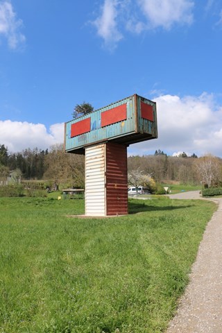 Die Fenster sind zwar noch zu, aber der Kommandoturm steht.