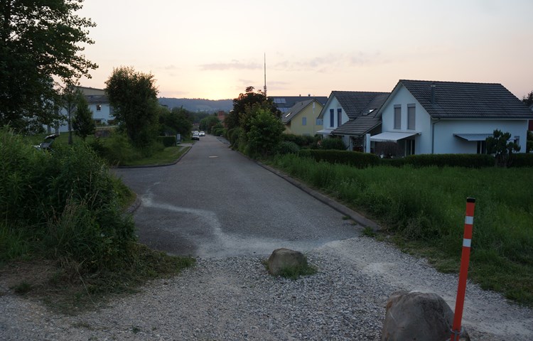Die Toggenburgstrasse (Blick Richtung Westen) und die Häuser daran wurden nach 1999 erstellt. Die Toggenburgstrasse (Blick Richtung Westen) und die Häuser daran wurden nach 1999 erstellt.